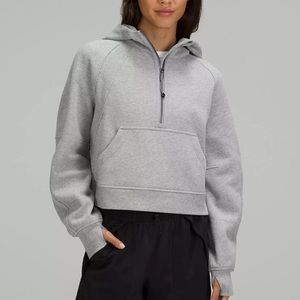 scuba oversized half zip hoodie